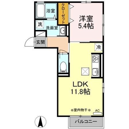 ルミエール川中島の物件間取画像